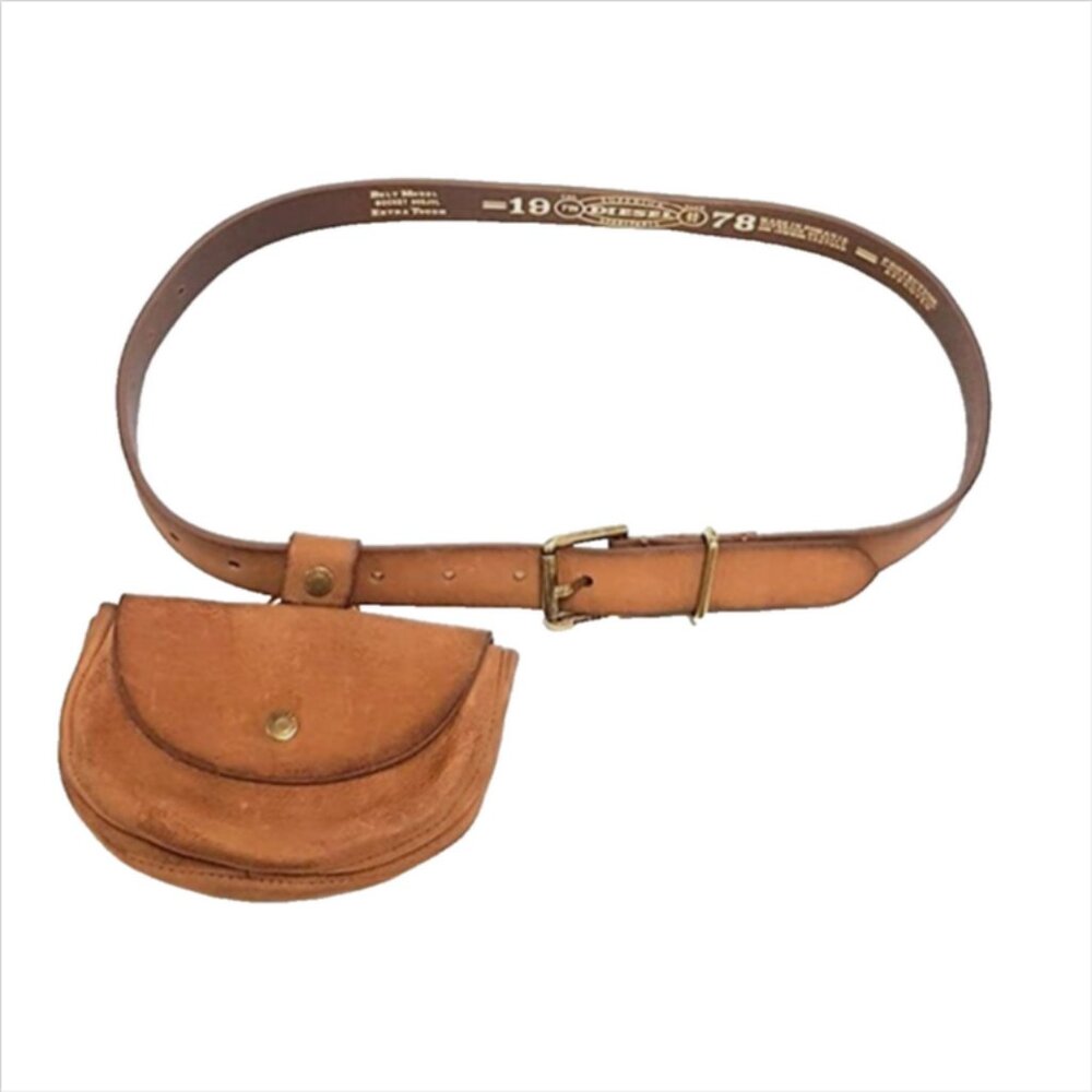 Diesel Bocket Leather Flap Pouch Belt